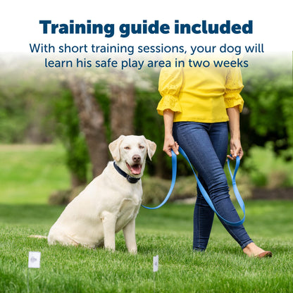 PetSafe Stay & Play Wireless Pet Fence with Replaceable Battery Collar – for Dogs & Cats Over 5 lb – Waterproof Receiver Collar Tone & Static Correction – from Parent Company of Invisible Fence Brand