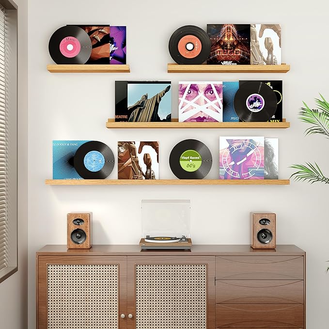 Floating Shelves for Wall, 48 inch Wood Floating Shelves Set of 2, Picture