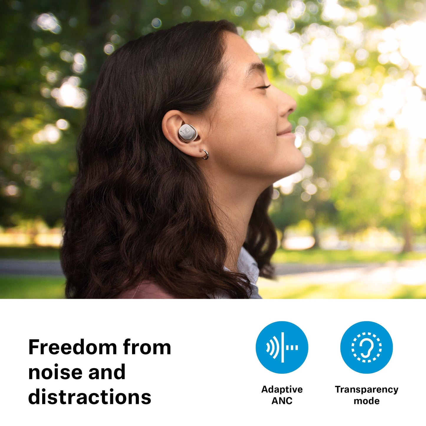 Sennheiser Momentum True Wireless 4 Smart Earbuds with Bluetooth 5.4, Crystal-Clear Sound, Comfortable Design, 30-Hour Battery Life, Adaptive ANC, LE Audio and Auracast - Black Graphite