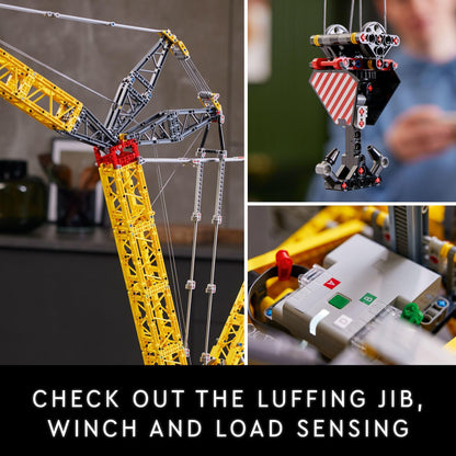 LEGO Technic Liebherr Crawler Crane LR 13000 Model Kit - Bedroom or Office Decor for Adults, Ages 18+ - Building Blocks for Adults to Display - Gift Ideas - 42146