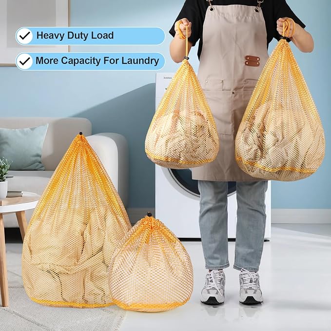 4Pcs Mesh Laundry Bags Washing Machine Mesh Wash Bags