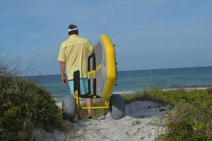 Suspenz Double-Up SUP Beach Cart with Balloon Wheels, Sand Trolley for 2 Stand Up Paddle Boards and Surfboards (22-9944)