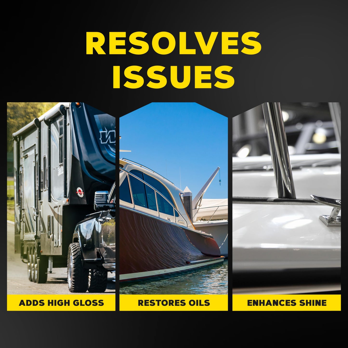 Meguiar's Marine/RV M4516 High Gloss Polish - Professional Grade Boat and RV Polish for a Sleek, High-Shine Finish for Fiberglass & Gel Coat - 16 Oz