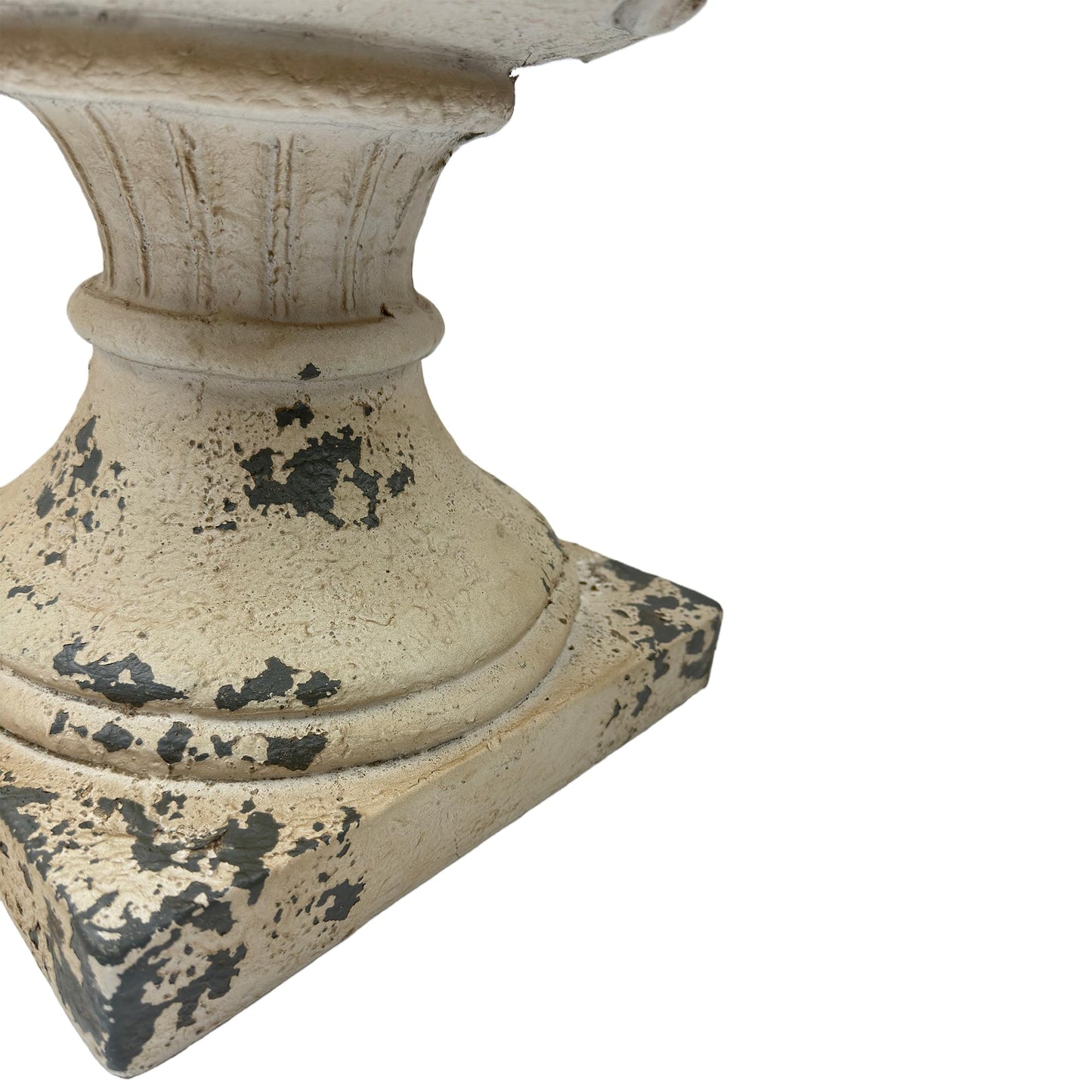GDFStudio Antique White Planter, Decorative Garden Urn with Drainage Hole, Ready-to-Use Large Plant Pot for Patio, Porch, Lawn, Indoor or Outdoor Gardening, 16.33" Wx16.33 Dx21.45 H