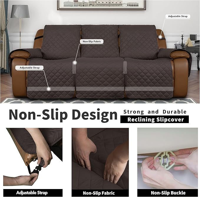 Easy-Going Oversized Recliner Reversible Couch Cover