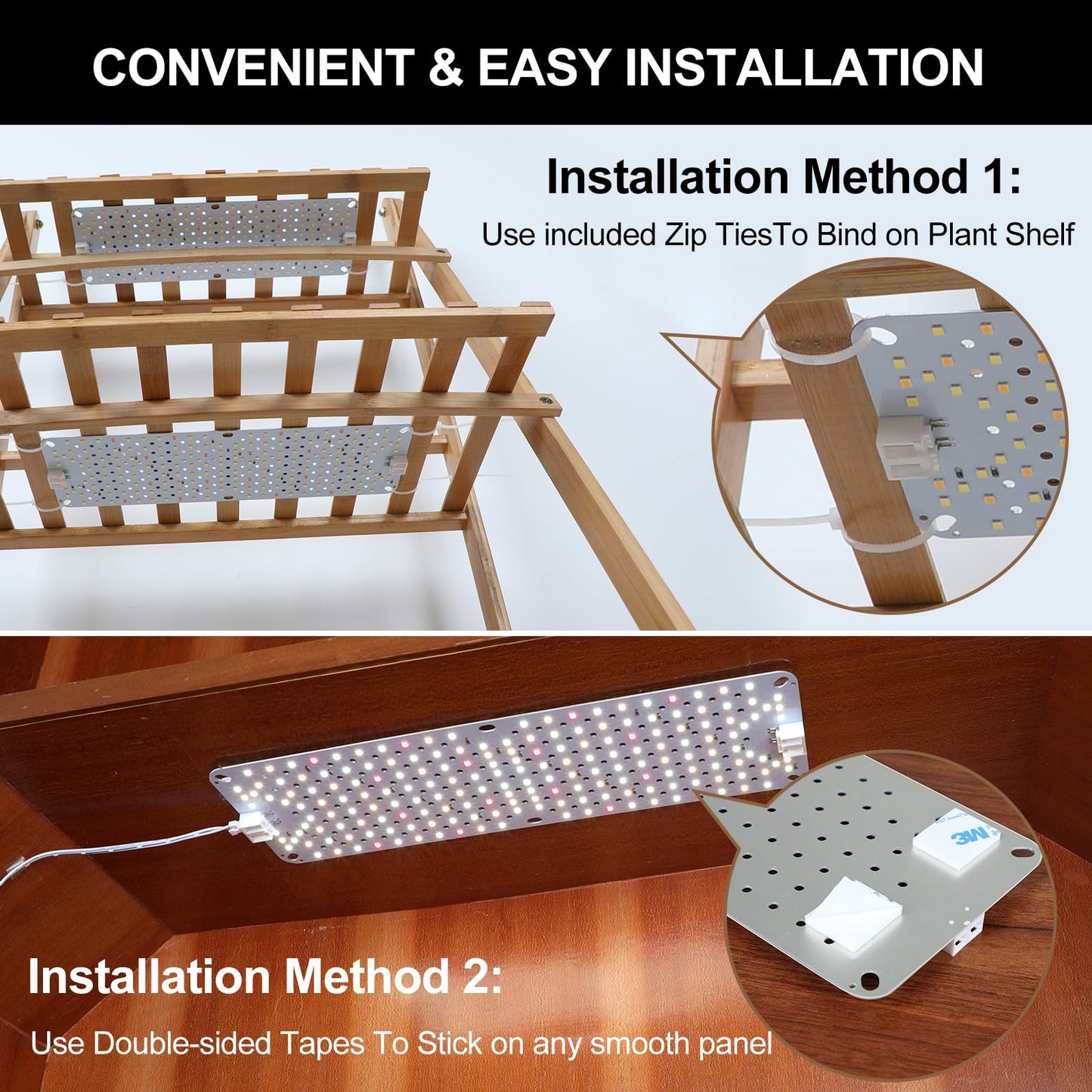FRGROW 4Pack Flat Grow Lights for Indoor Plants, Seed Starting, Veg, 4/8/12/16/20H Timer, Light and Thin 40W Grow Lights for Under Cabinet Plant/Shelves, Two Connection Modes, Quick Installation