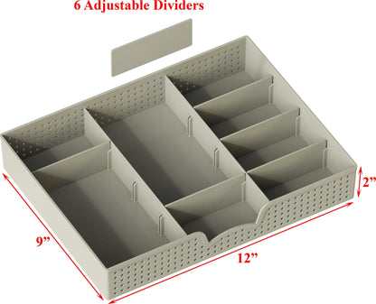 Simple Houseware Desk Monitor Stand Riser with Adjustable Organizer tray