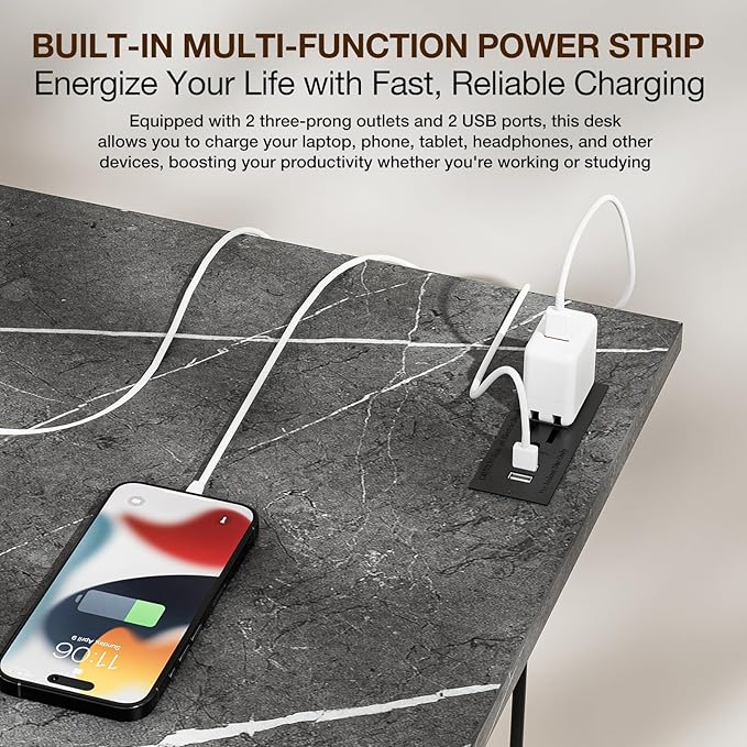TEMI Small Computer Desk Folding Table