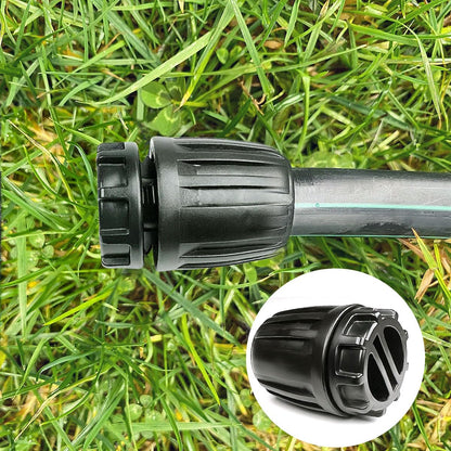 1/2 Inch Drip Irrigation Fittings End Caps, 10 Pack End Plugs for (1/2" ID x 0.6-0.63" OD)16mm DripTubing Connectors, Barbed Locked End Cap Connectors for Garden Watering System Drip Line