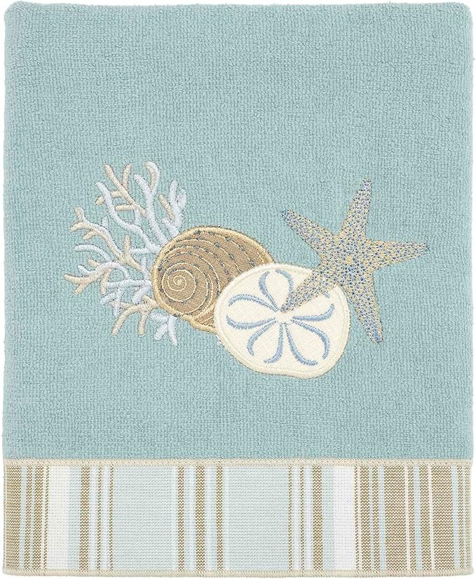 Avanti Linens - 3pc Towel Set, Soft & Absorbent Cotton, Coastal Home Decor