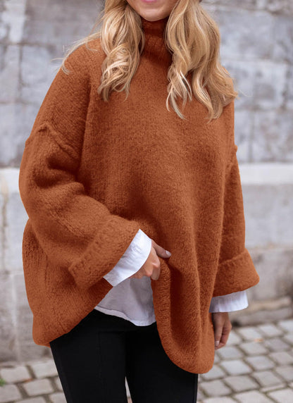 PRETTYGARDEN Oversized Sweaters for Women 2025 Chunky Turtleneck Sweater Fall Clothes Long Sleeve Tops Winter Clothing