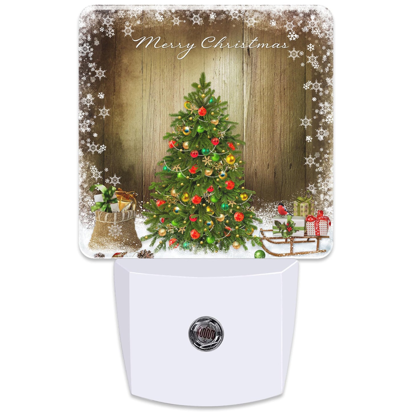 KXWQTRDD Christmas Tree and Snowflake Night Light Plug into Wall,Night Lights with Dust to Dawn Sensor,Auto Turn on and Off,Glow Nightlight for Bathroom,Bedroom,Kitchen,Stairs,Hallway