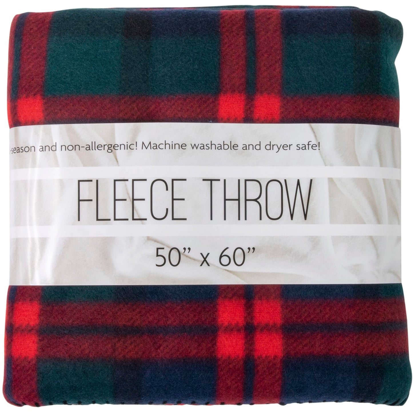 50x60 Throw Blankets, Plaid Fleece Throw Blankets for Bedroom, Couch, Livingroom, Chair, Pets, Outdoors