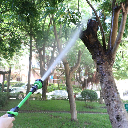 STYDDI Watering Wand 18”, Metal 9 Pattern Garden Watering Wand with Pivoting Head and Thumb Control, 18-Inch Watering Wand for Garden Hose, Ideal for Watering Hanging Basket and Shrubs, Flower, Green