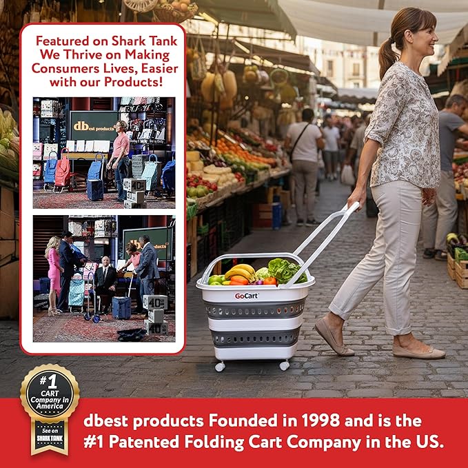 dbest Products Gocart Foldable Shopping Cart