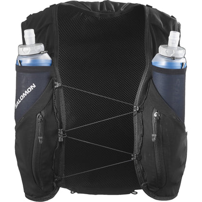 Salomon Unisex Advance Skin 12 | 12 Liter Hydration Trail Running Vest, Black, Medium
