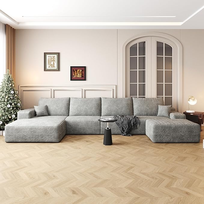 136" Sectional Couches for Living Room Cloud Couch Sofa
