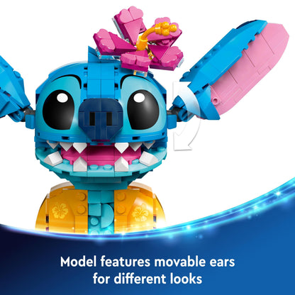 LEGO | Disney Stitch Building Toy for 9 Plus Year Old Kids, Girls & Boys, Creative Play set with Ice-Cream Cone and Character Figure, Fun Birthday Gift for Fans 43249