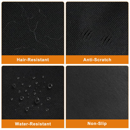 Alfheim Car Boot Liner Protector - Nonslip Waterproof Pet Dog Back Seat Cover - Durable Washable Cargo Cover Mat Travel, Universal for Medium Small Car Truck SUV (Black)
