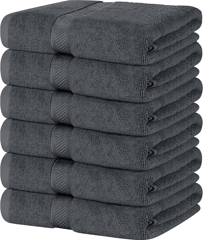 Simpli-Magic Cotton Bath Towels, 6 Pack