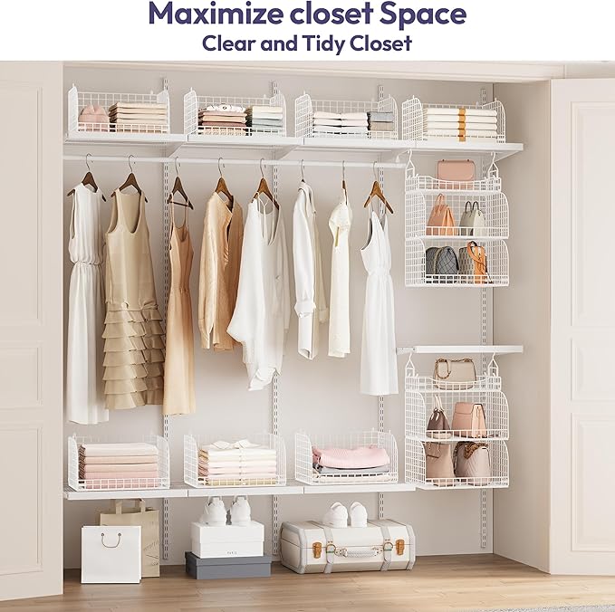 SWTYMIKI Hanging Closet Organizer Storage