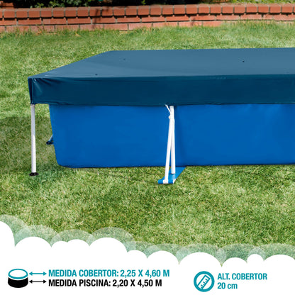 Intex 28039 Protective cover for rectangular pool Blue 450 x 220 x 20 cm