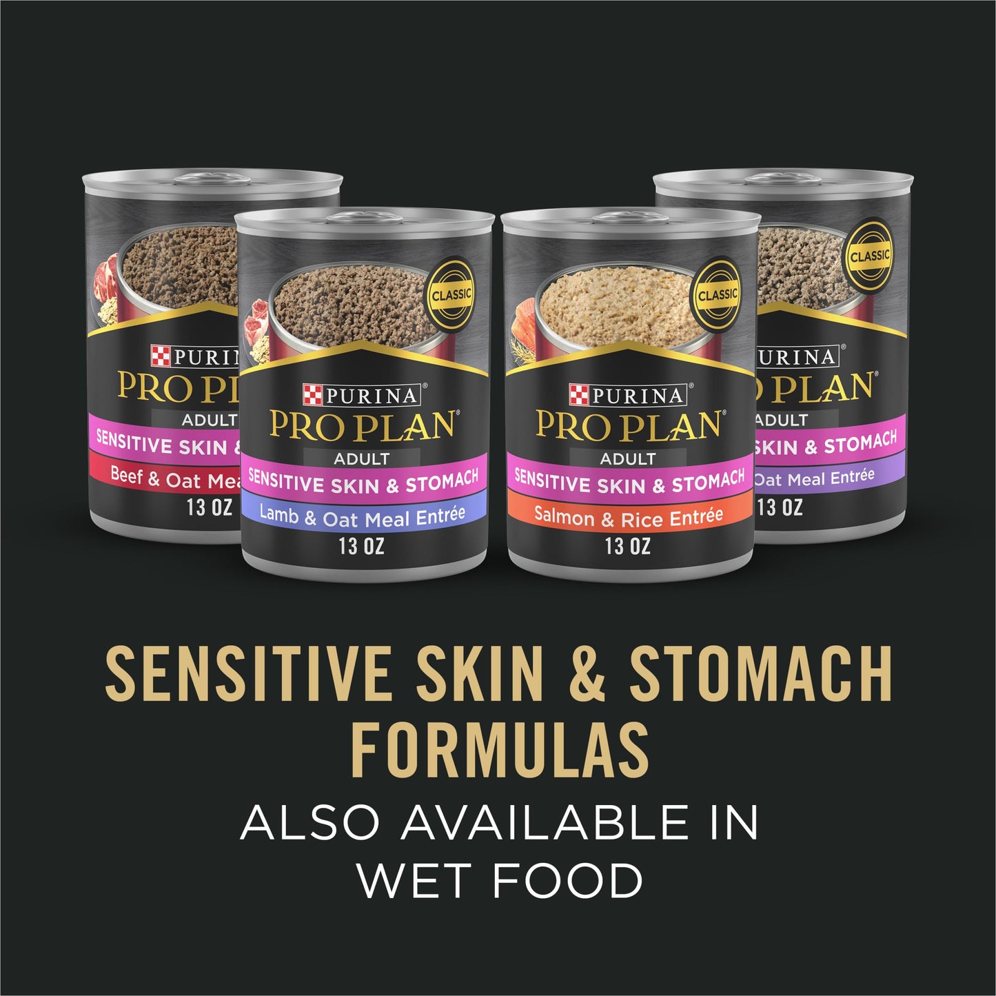 Purina Pro Plan Sensitive Skin and Stomach Dog Food Dry, Adult Salmon & Rice Formula, Digestive Health - 16 lb. Bag