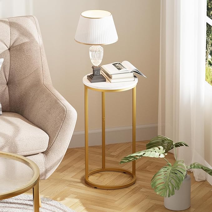 C Shaped End Table, Couch Side Tables