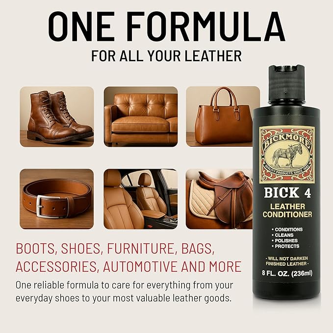 Bickmore Bick 4 Leather Conditioner and Leather Cleaner 16 oz