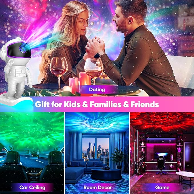 Star Projector, Galaxy Projector for Bedroom, Night Light with Timer and Remote Control, Gift for Kids Adults for Birthdays, Christmas