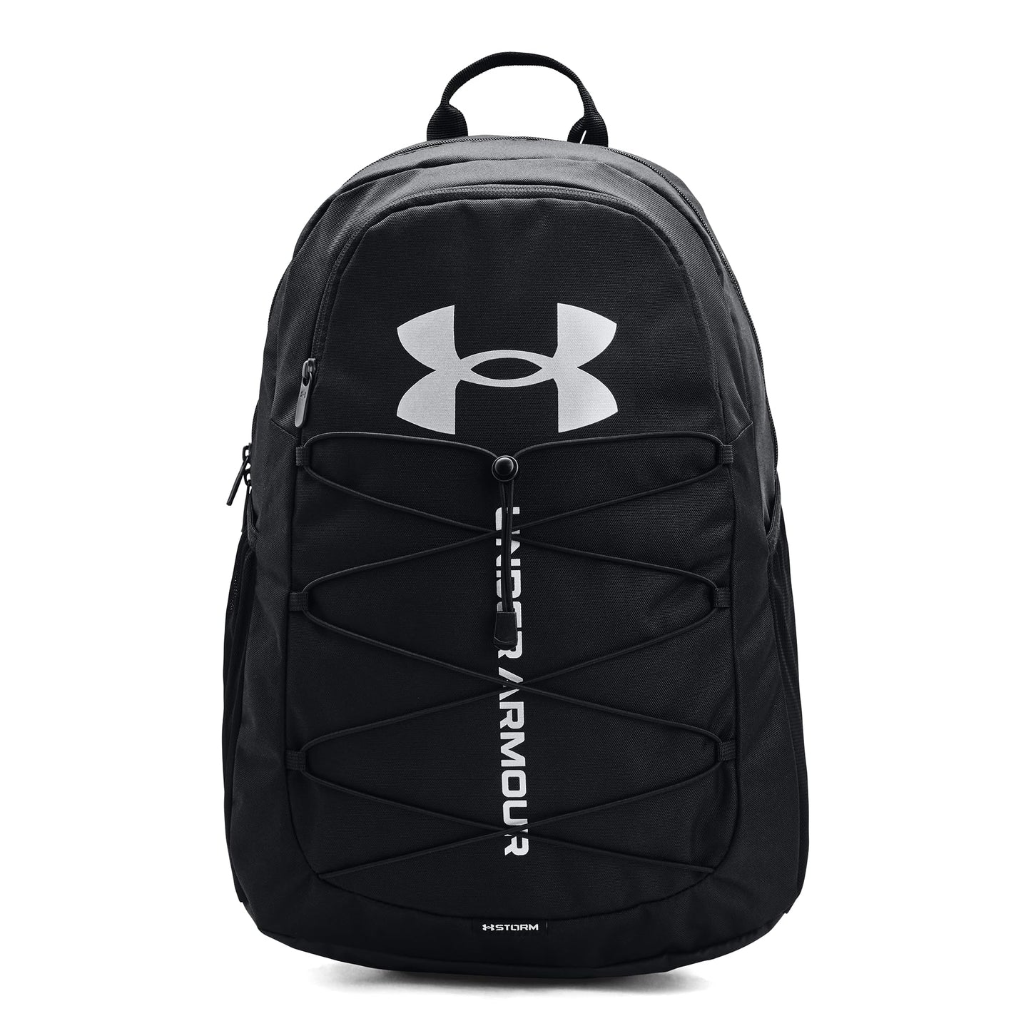 Under Armour Unisex-Adult Hustle Sport Backpack , Black (001)/Silver , One Size Fits All