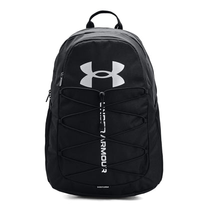 Under Armour Unisex-Adult Hustle Sport Backpack , Black (001)/Silver , One Size Fits All