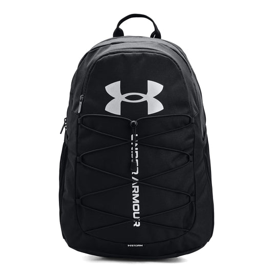 Under Armour Unisex-Adult Hustle Sport Backpack , Black (001)/Silver , One Size Fits All