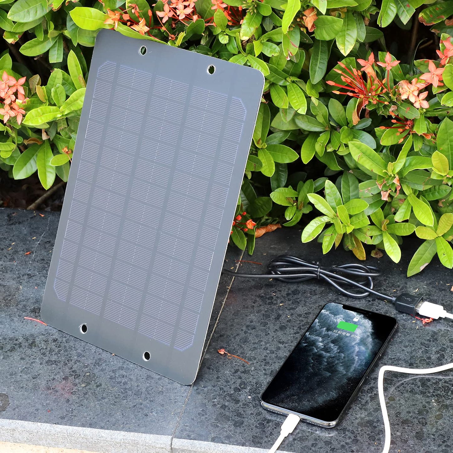 Soshine Mini Solar Panel - USB Solar Panel Charger 5v 6w with High Performance Monocrystalline USB A Connector for Camera,Water Pump,Small Fan,Bicycle,Power Bank,Camping Lanterns