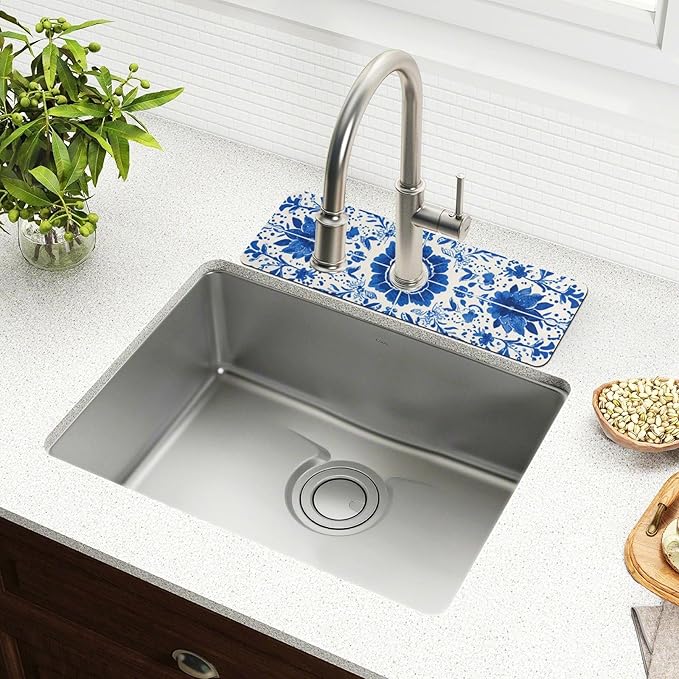Kitchen Sink Splash Guard 1 PC 30 Inch Sink Faucet Mat Splash Guard