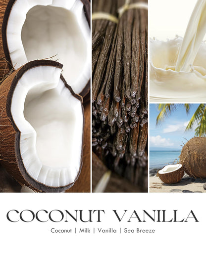 AOOVOO Coconut Vanilla Candles - 18 oz Scented Candles, Aromatherapy Candle, Soy Candle for Home Scented