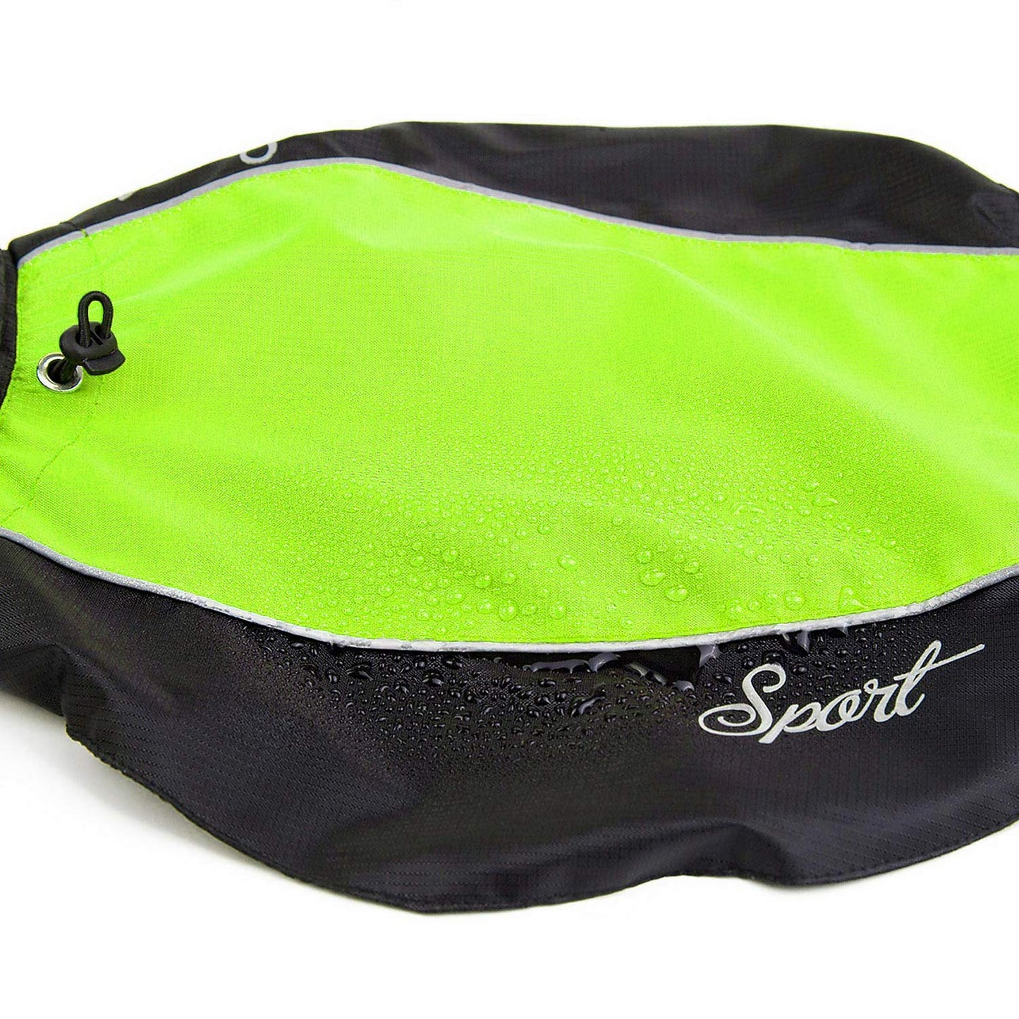 Zunea Waterproof Dog Raincoats for Medium Large Dogs Lightweight Reflective Jacket Safty Coat Windproof Mesh Lined Vest Clothes Outdoor Hunting Hiking Apparel for Wet Days Green 5XL