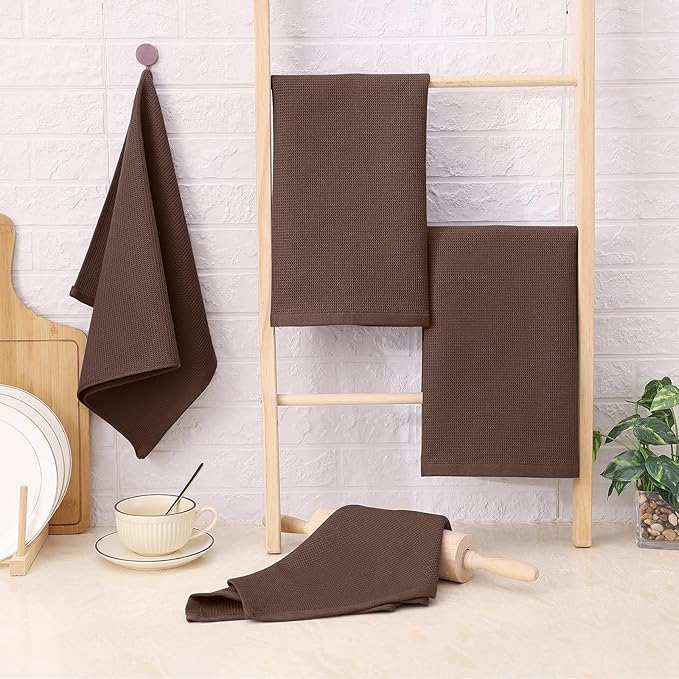 Homaxy 100% Cotton Waffle Weave Kitchen Towels