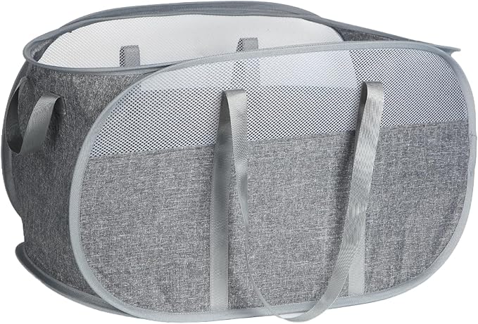 100L Collapsible Laundry Baskets, Tear Proof Pop Up Laundry Hamper