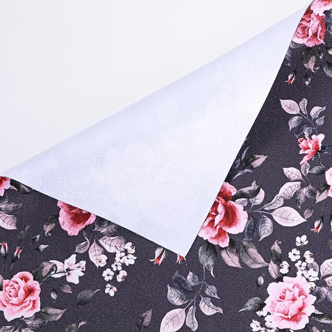 6 Pcs Thickened Glasses Cleaning Cloth Elegant Flower Design Microfiber