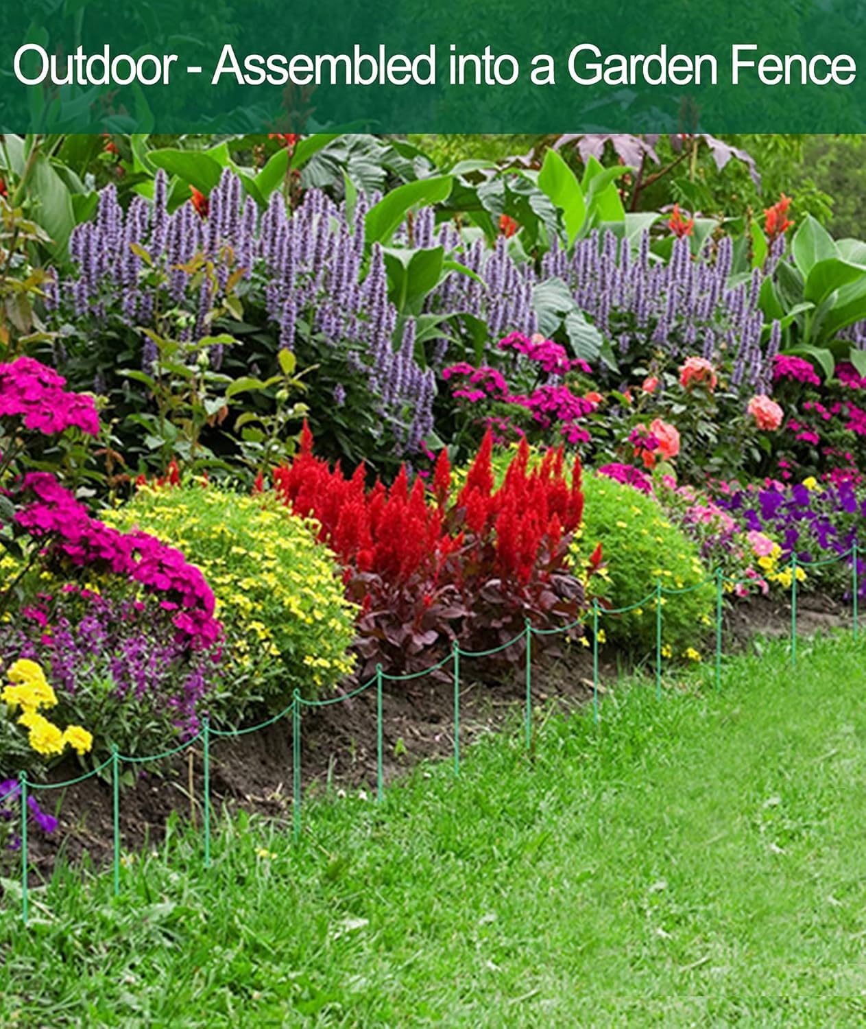 10Pcs 10'' x 16'' Plant Support Stakes, Metal Garden Plant Stakes, Half Round Plant Support Ring Cage for Peonies Monstera Hydrangeas Roses Sedum Vegetables Tomatoes (25×40cm)
