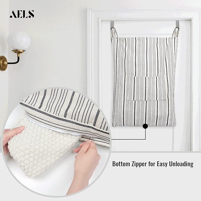 AELS Farmhouse Hanging Laundry Hamper