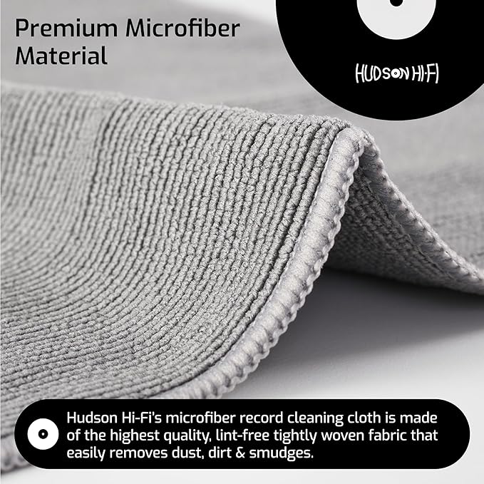 Hudson Hi-Fi Anti Static Microfiber Record Cleaning Cloth