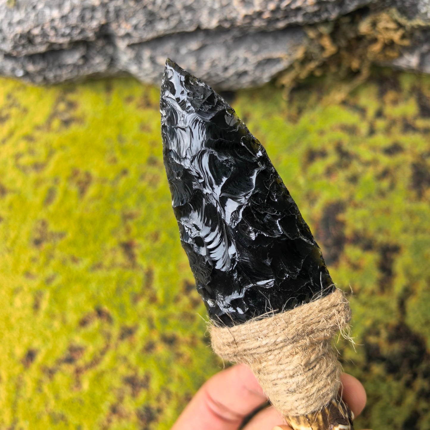 Obsidian Knife Dagger Arrowhead Healing Chakra Stone Arrow Decor Natural Amethyst Gemstone Gift Home Decoration,Quartz Crystal Sculpture Sword Collection Gifts (Obsidian Knife A)