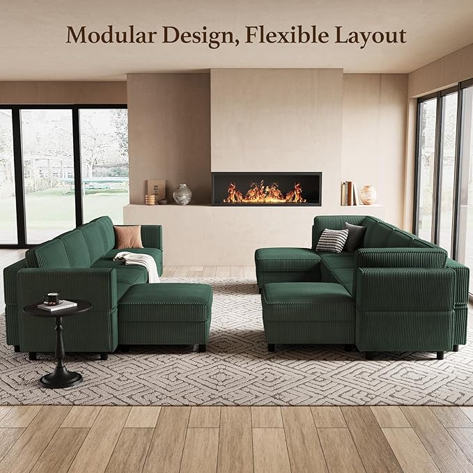 Belffin 5 Seats L Shaped Sectional Couch