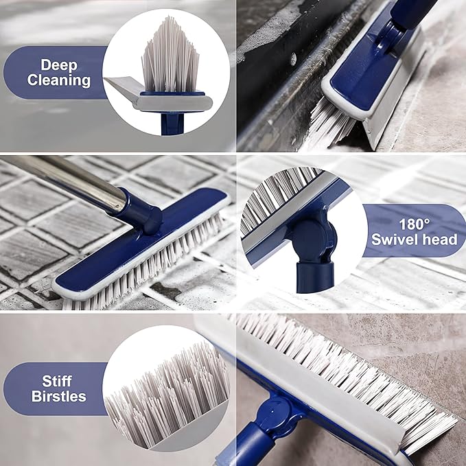 2 in 1 Floor Scrub Brush Grout Brush