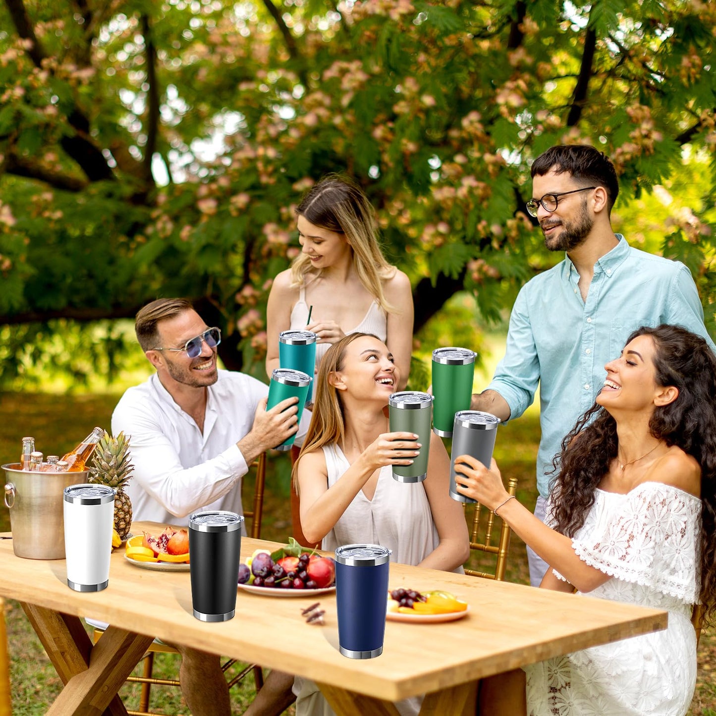 Hsei 72 Pcs Stainless Steel Tumbler Bulk 20 oz Insulated Tumbler Cup Double Wall Vacuum Coffee Mug for Back to School Wedding Birthday Party Coworker Teacher Appreciation Gifts(Mix Color)