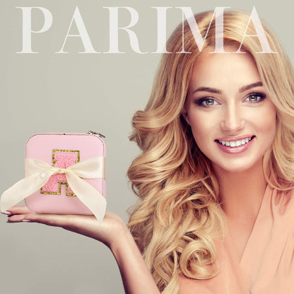 Parima Jewelry Organizer Box | Travel Jewelry Case | Ring, Necklace & Earring Organizer | Small, Pink