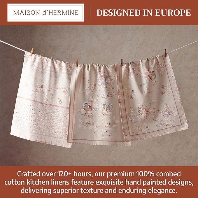 Maison d' Hermine Dish Cloth 100% Combed Cotton Premium Set of 3 Easter Dish