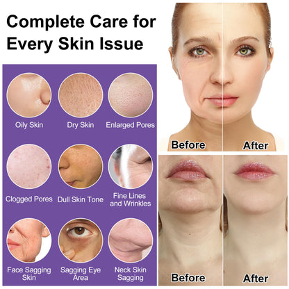 Skin Care Set,6Pcs Professional Womens Teens Tighten Lift Firm Skincare,Hydrate Anti-Aging Facial Routine Kit Travel Gift Set,Birthday Christmas Secret Santa Gifts for Women Teenage Girl Wife Mom